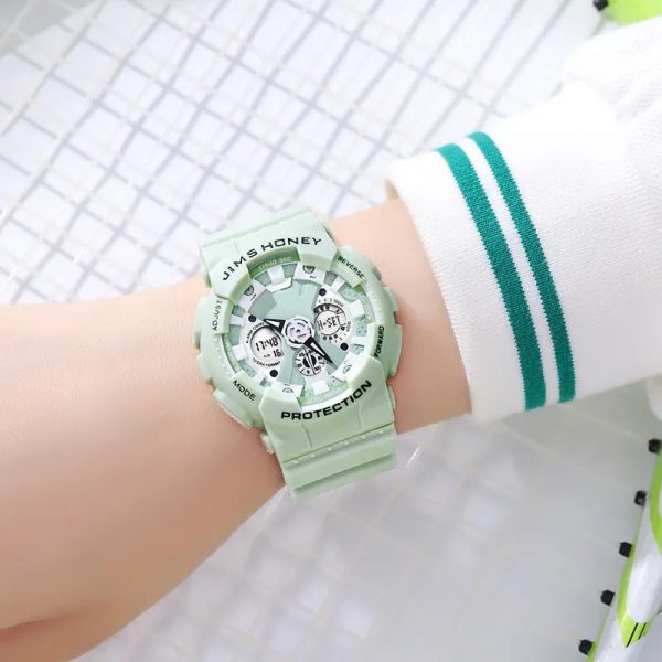 Digital watch sport silicone watches boy girl waterproof shock resistant luminous calendar 24 hours alarm chronograph - Image 2